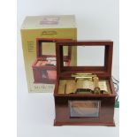 A gold label collection music box playing fifteen Christmas Carols in the Player piano principle,