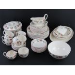 A large Wedgwood Provence pattern dinner service.