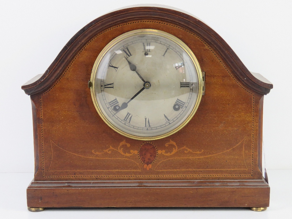 An Edwardian mantle clock,