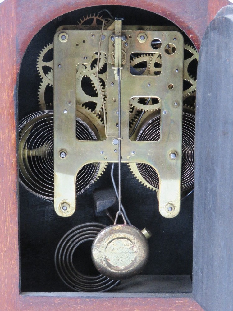 An Edwardian mantle clock, - Image 4 of 6