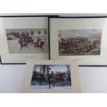 Two prints from original by R Simpkin being Prince of Wales Royal Hussars and 17 Lancers Balaklava