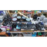 A vast quantity of video gaming equipment and consoles including Sega mega drive, Sega controllers,