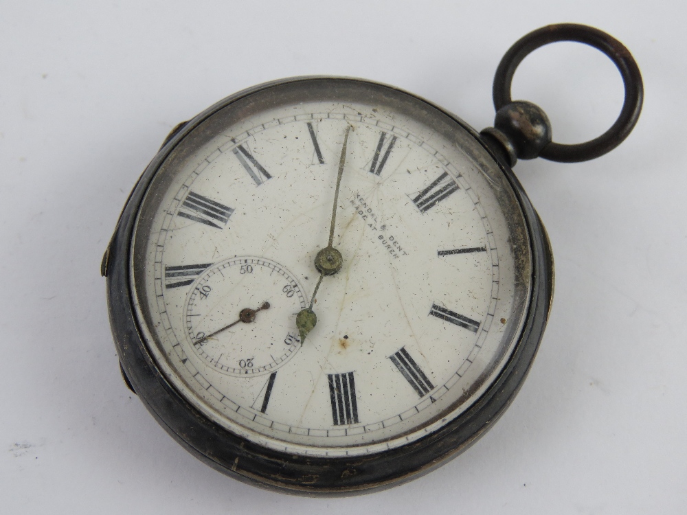 A HM silver key wind open face pocket watch marked Farringdon "G" REGd to the movement and to the - Image 7 of 11