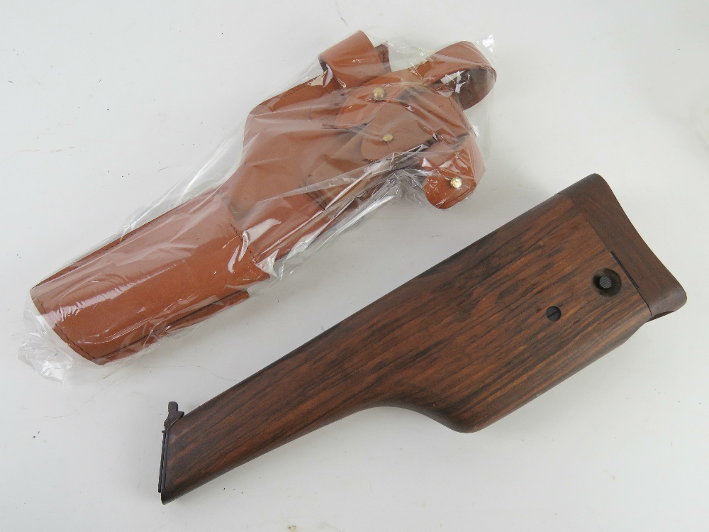 A Mauser C96 Broom Handle shoulder stock