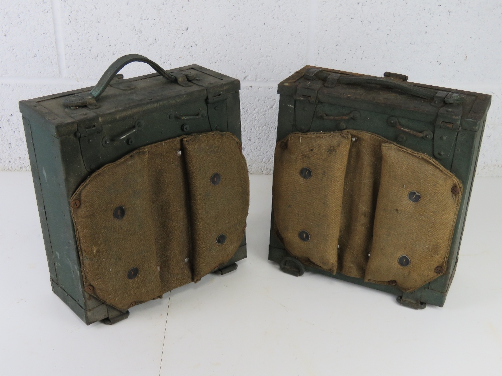 Two Breda M37 ammo boxes with four 20rd - Image 2 of 4