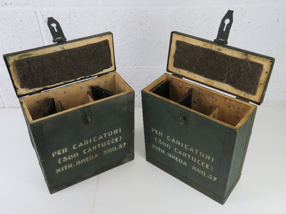 Two Breda M37 ammo boxes with four 20rd - Image 3 of 4