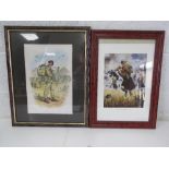 Two framed military themed prints.