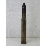 An inert WWII German 5cm Pak shell, stru