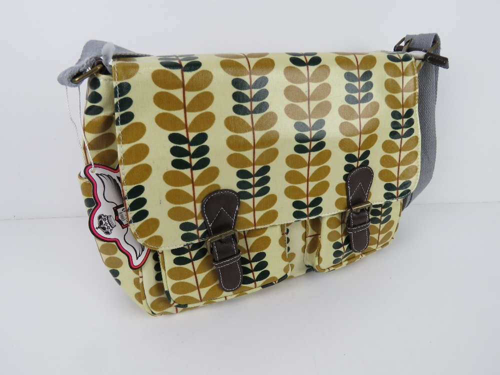 A leaf patterned satchel type handbag 'as new', approx 35 x 26cm. - Image 2 of 2