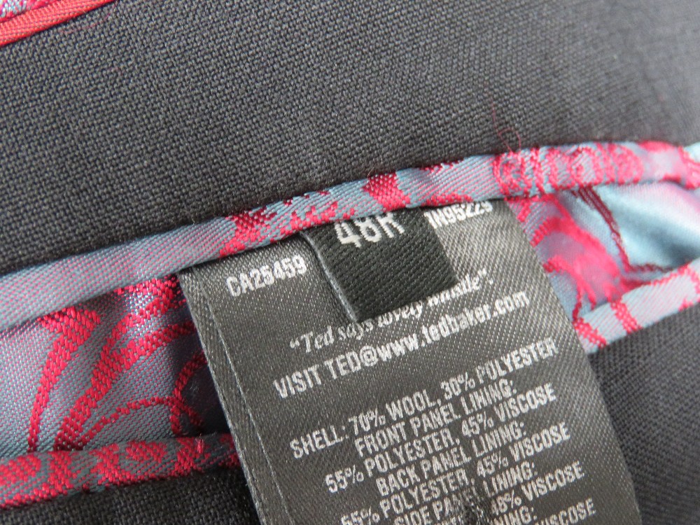 Ted Baker; a 70% wool suit size 48 Reg. - Image 4 of 4