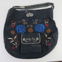 An embroidered floral fabric tote bag by Billy Bag London approx 43cm wide.