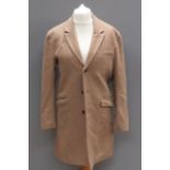 A 58% men's wool coat by H&M, size 40 Reg, approx measurements; 38" length to back,