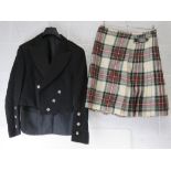 A House of Edgar 100% pure new wool BPC waistcoat and jacket size 44" together with kilt (W35 S45