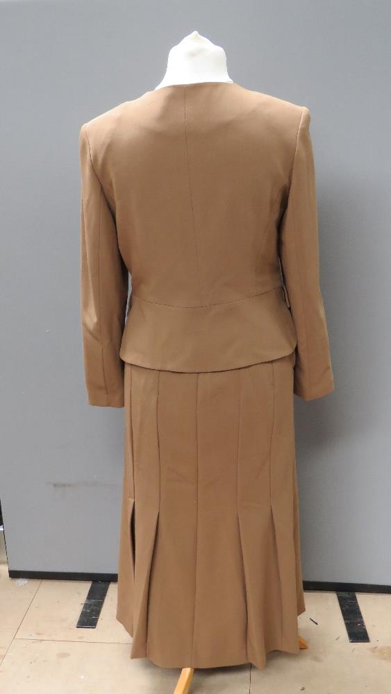 A ladies skirt suit by Barry Sherrard size 10, 43% wool, approx measurements; 38" chest, 23. - Image 2 of 2
