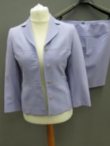 A 43% wool lilac ladies skirt suit by Next, skirt and jacket both size 8.
