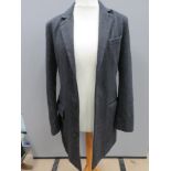 A men's 62% wool coat by Burton, size small, to fit 35-38" chest. Approx measurements; 35.