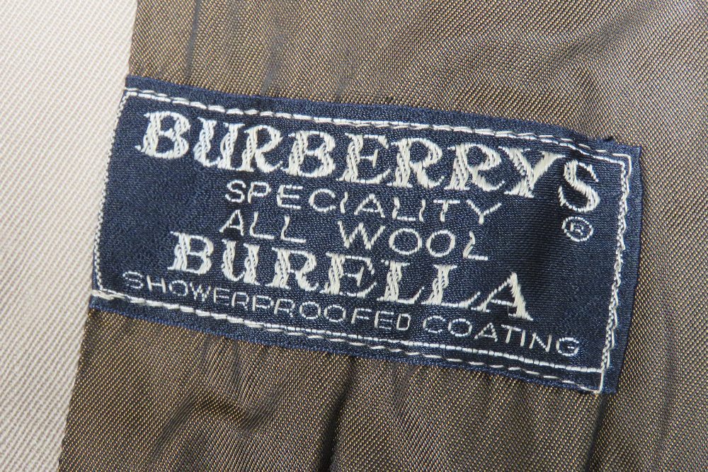 A vintage Burberry trench coat a/f moth holes noted, all wool, approx measurements 40" chest, - Image 5 of 5