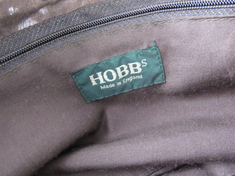 A Hobbs crochet type handbag in brown approx 34cm wide. - Image 3 of 3