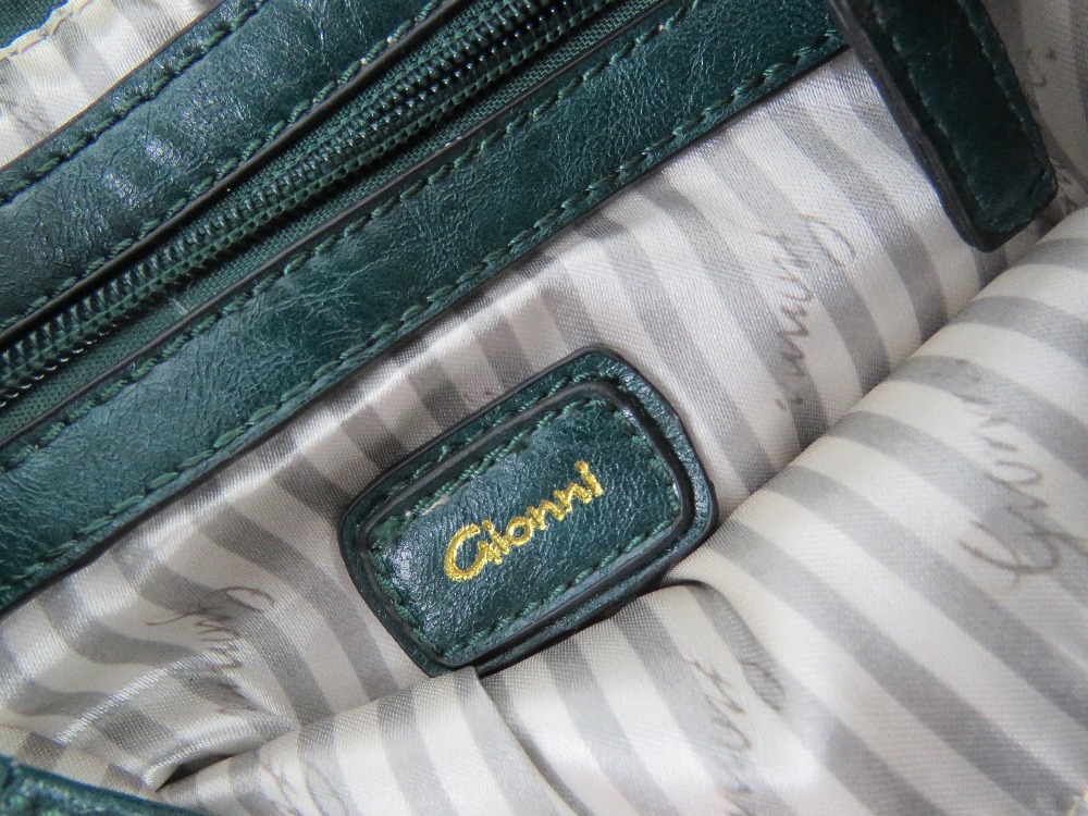 A quantity of handbags inc Next, green clutch bag and cross body bag. Four items. - Image 5 of 8