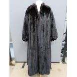 A vintage fur coat by Zwirn, approx measurements; 42" chest, 49" length to back,