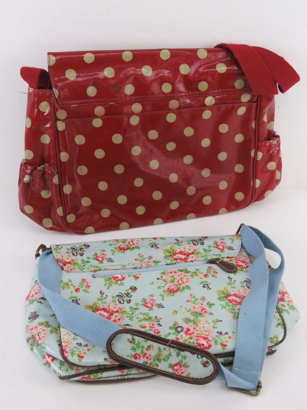 A Cath Kidson red polka dot bag, together with another similar in floral pattern. - Image 8 of 10