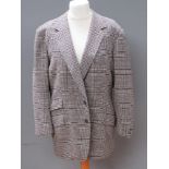 A Hicks & Sons Saville Row men's jacket approx measurements; 46" chest, 34" length to back, 16.