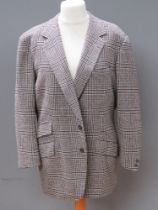 A Hicks & Sons Saville Row men's jacket approx measurements; 46" chest, 34" length to back, 16.