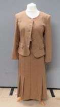 A ladies skirt suit by Barry Sherrard size 10, 43% wool, approx measurements; 38" chest, 23.
