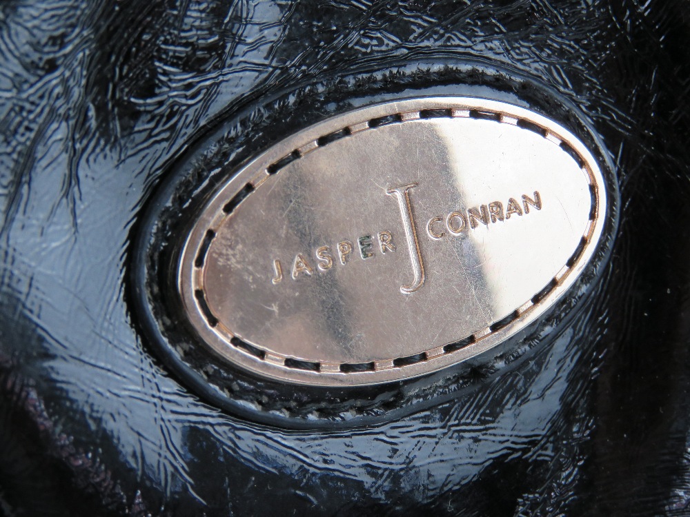 A black leather handbag by Jasper Conran approx 39cm wide. - Image 2 of 4