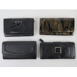 Three leather wallets/purses being Fiorelli, M&S, Graffiti and Bramble & Brown.