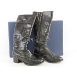 A pair of black leather boots by Caprice size 6 (EU39) in original box.