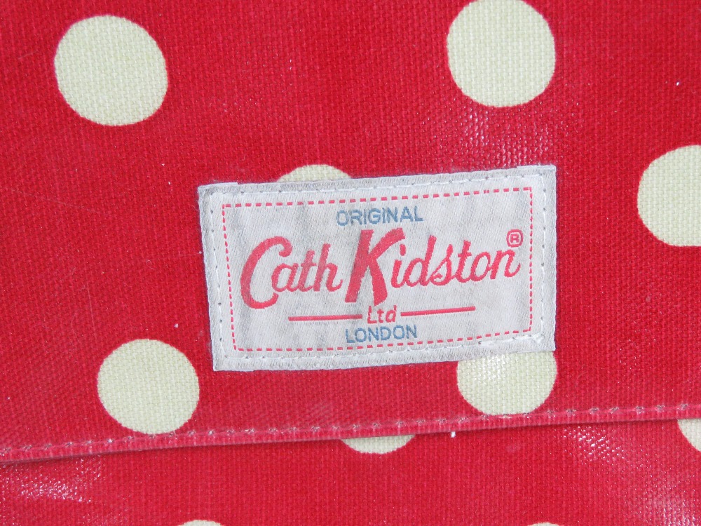A Cath Kidson red polka dot bag, together with another similar in floral pattern. - Image 4 of 10