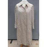 A vintage Burberry trench coat a/f moth holes noted, all wool, approx measurements 40" chest,
