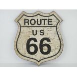 A contemporary Route 66 sign.