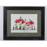 Signed limited edition print 'The Grand Finale' The final game of the Five Nations Championships