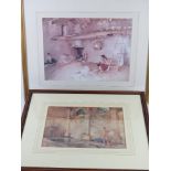 Sir William Russell Flint (1880-1969); two prints, each framed and mounted,