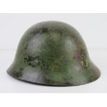 A WWII Japanese Pacific Marine helmet.