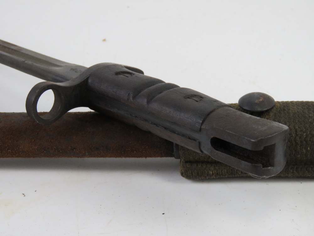 A P14/P17 bayonet with scabbard and frog - Image 5 of 5