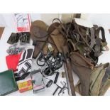 A quantity of assorted militaria inc lea