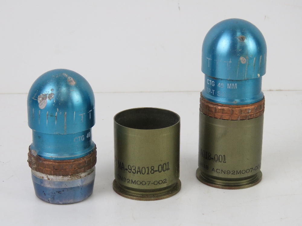 Two inert CTG 40mm grenades. - Image 2 of 2