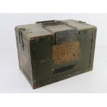 A Sten Gunners Box, dated 1946 with orig