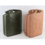 A WWII British Jerry can and a post war