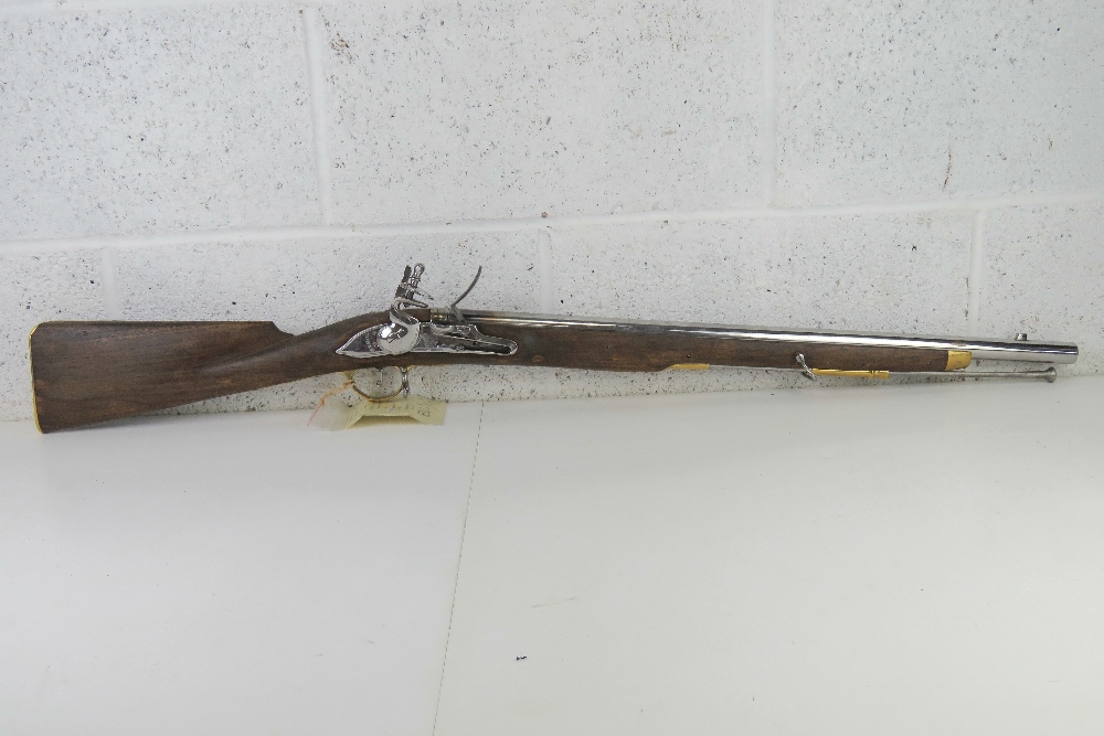 A deactivated Brown Bess .75 Calibre Cav