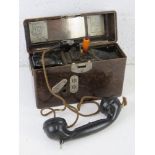 A WWII German field telephone, dated 194