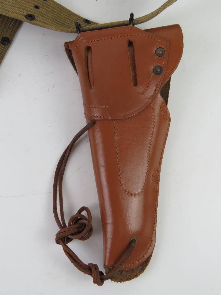 A Colt 1911 leather holster and belt. - Image 4 of 5