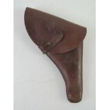 A Mosin Nagant Revolver leather holster.