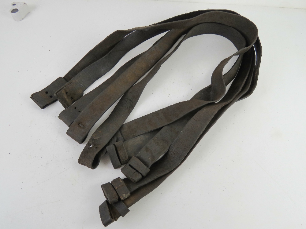 Five WWI SMLE leather slings. - Image 2 of 2