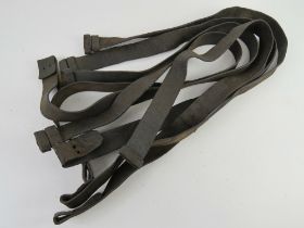 Five WWI SMLE leather slings.
