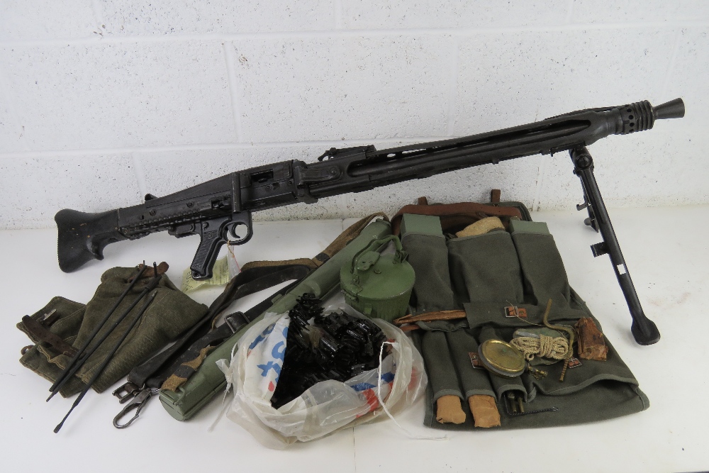 A deactivated Yugoslavian MG53 7.92mm Ge