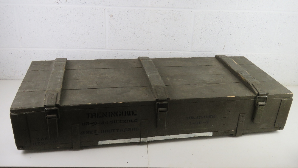 An 85mm T34 round wooden transit box wit - Image 6 of 6